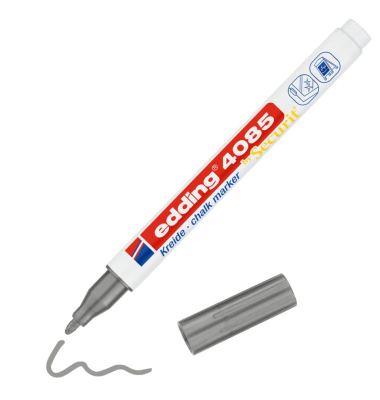Windowmarker Kreidemarker, 4085-054, silber, 1-2mm, Rundspitze