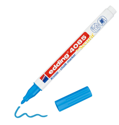 Windowmarker Kreidemarker, 4085-010, hellblau, 1-2mm, Rundspitze