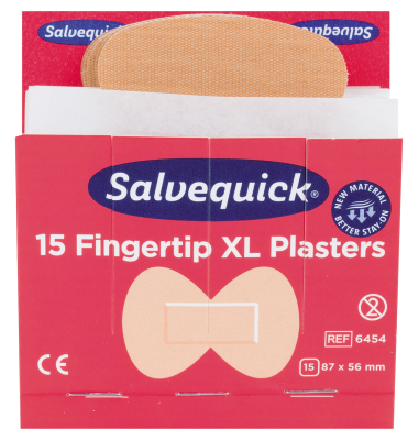 Wundpflaster Fingertip XL 6454, 15 St&uuml;ck, 5,8x8,7cm, hautfarben