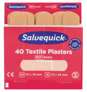 Wundpflasterset Textile 6444, 40 St&uuml;ck, Ma&szlig;e sortiert, hautfarben