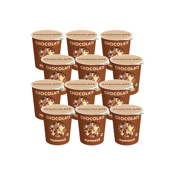 MY MÜSLI Müsli Chocolate, 12x 85g im ToGo-Becher 4260188781146 MY MÜSLI 12 Stück