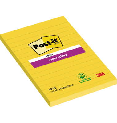 Haftnotizen 660-S, Super Sticky Notes, ultragelb