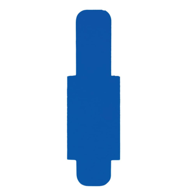 Signalreiter 0,3mm Hartfolie d.blau 40x12mm