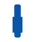 Signalreiter 0,3mm Hartfolie d.blau 40x12mm