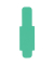 Signalreiter 0,3mm Hartfolie gr&uuml;n 40x12mm