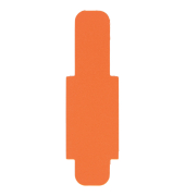 Signalreiter 0,3mm Hartfolie orange 40x12mm