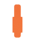 Signalreiter 0,3mm Hartfolie orange 40x12mm