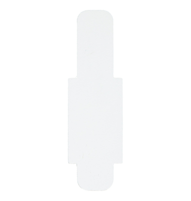Signalreiter 0,3mm Hartfolie wei&szlig; 40x12mm