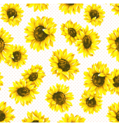 Motivservietten 191944, mehrfarbig / Sonnenblumen, 3-lagig, 33x33cm