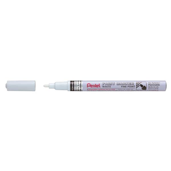 12 Stück Pentel Lackmarker MSP10-W, 1,5mm Rundspitze 0884851025357 Pentel