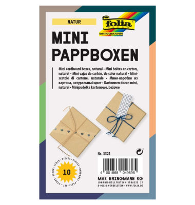 Geschenkbox mini 10ST natur