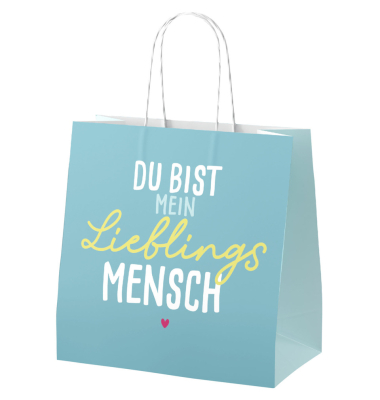 Geschenktragetasche H. Greetings petrol