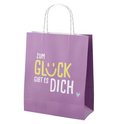 Geschenktragetasche H. Greetings violett