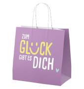 Geschenktragetasche H. Greetings violett