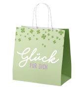 Geschenktragetasche Happy Greetings gr&uuml;n