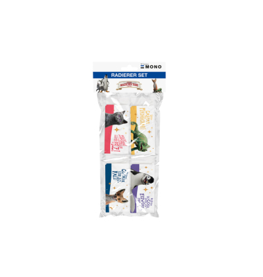 Radierer 4er-Pack wei&szlig;
