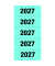 Jahreszahlen 1687, 2027, blau, 60x26mm (BxH), 