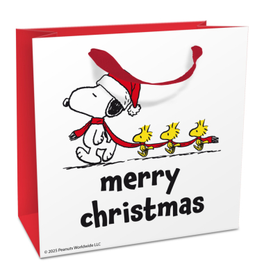 Weihnachtlicher Geschenktragetasche Snoopy
