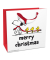 Weihnachtlicher Geschenktragetasche Snoopy