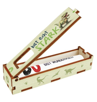 Geschenkbox Holz sortiert