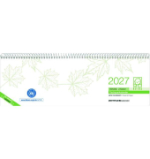 Tischquerkalender 116-0700, Recycling, 1 Woche / 2 Seiten, 29,6x9,9cm (quer), 2027