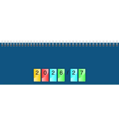 Schreibtischquerkalender 1077140995, DATAline, 1 Woche / 1 Seite, 29,7x10,5cm (BxH) (quer), Juli 2026 bis Dezember 2027