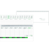 Schreibtischquerkalender LY-TQGL, 1 Woche pro Doppelseite, 30,5x13,5cm (quer), 2027