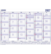 Tafelkalender 22000, 6 Monate / 1 Seite, 21cmx14,8cm (BxH) (A5), 2027