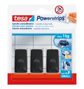 58278-00000-20 Powerstrips Klebehaken S Eckig schwarz  