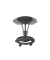 Sitzhocker MHROLLY N, schwarz, mit Rollen