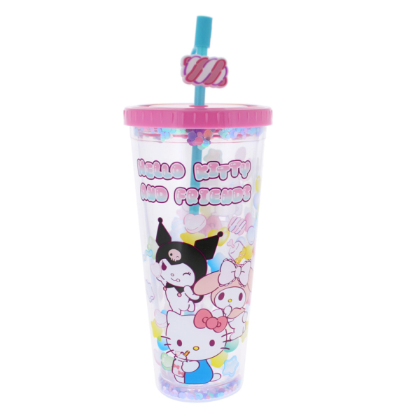 HELLO KITTY Trinkflasche m.Halm 5055918667444 HELLO KITTY