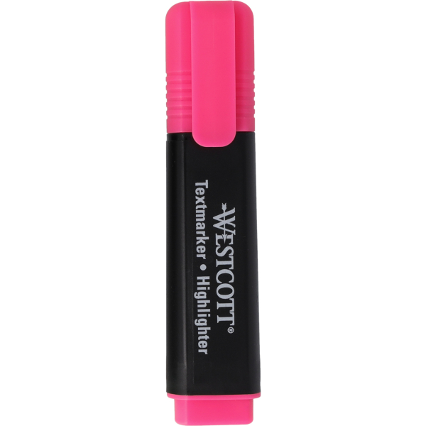 Westcott Textmarker E-1743617 00, pink, 2-5mm Keilspitze 4027521545236 Westcott