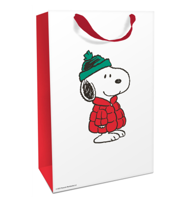 Weihnachtlicher Geschenktragetasche Snoopy