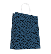 Geschenktragetasche Jeanspapier swblau