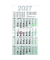 Viermonatskalender LY-M4MFGL, Recycling, 4 Monate / 1 Seite, 30x59cm, 2027