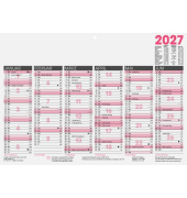 Plakatkalender 5011317005, 6 Monate / 1 Seite, 29,7x21cm (A4 quer), 2027