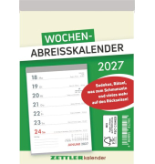 Abrei&szlig;kalender 144000, 1 Woche / 1 Seite, 10,5x15cm (A6), 2027