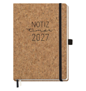 Buchkalender 11274-2, braun, 1 Woche / 1 Seite (A5), 2027