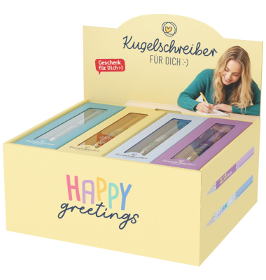 Kugelschreiber Happy Greetings sortiert