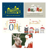 D.T. Weihnachtspostkarte  sortiert C6