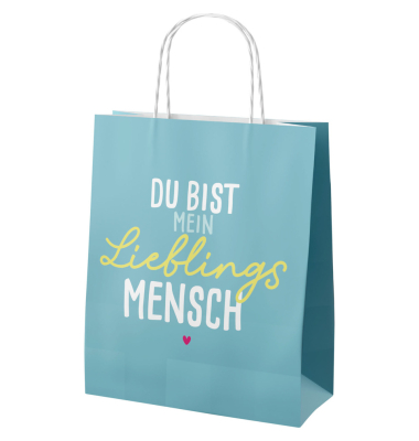 Geschenktragetasche H. Greetings petrol