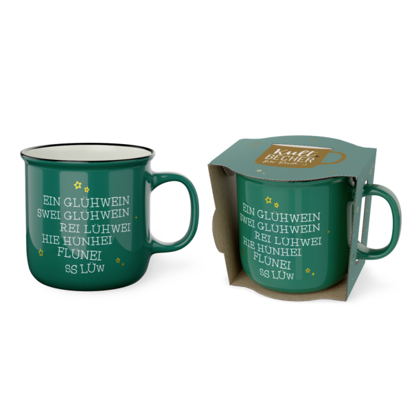 LA VIDA Weihnachtlicher Kaffeebecher 1 Glühw. Schöne Weihn 4027268366392 LA VIDA