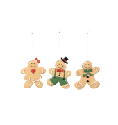 Weihnachtlicher Behang Lebkuchenfigur sortiert