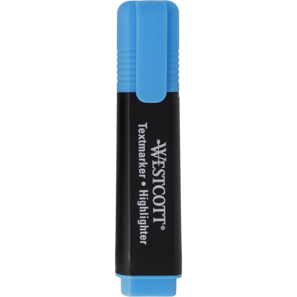 Westcott Textmarker E-1743631 00, blau, 2-5mm Keilspitze 4027521545250 Westcott