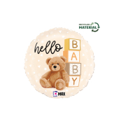 Folienballon Hello Baby Teddy 46 cm