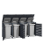 M&uuml;lltonnenbox GB1168AAK mit Schl&uuml;sselschloss, 4er Box, silber