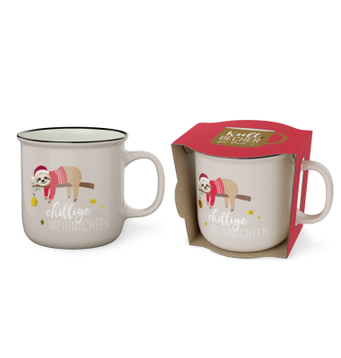 Weihnachtlicher Kaffeebecher Chiller Happy Christm