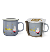 Weihnachtlicher Kaffeebecher Zwerg Happy Christm.