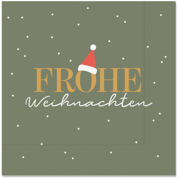 LA VIDA Weihnachtsservietten 130126, mehrfarbig / Santa, 3-lagig 4027268366316 LA VIDA
