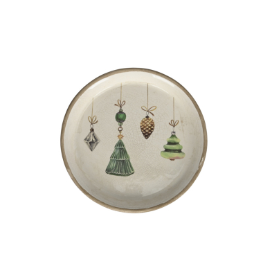 Weihnachtlicher  Dekoteller Baumschmuck